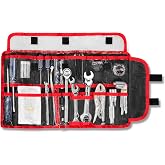 WindZone 45-Piece Motorcycle Tool Kit | Compact Roll-Up Tool Set for Harley Sportsters, Touring Bikes &amp; Cruisers