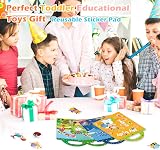 GUYUCOM 4 Pack Reusable Sticker Books Educational Toys for Kids view 7
