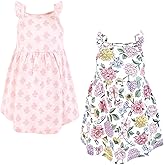 Hudson Baby Infant and Toddler Girls Cotton Dresses, Vintage Blossom, 3-6 Months