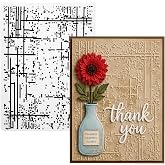 3D Textured Embossing Folder for Card Making, Dot Background Embossing Folders Line Frame DIY Template Mold for Scrapbooking, Photo Album, Paper Craft Decoration