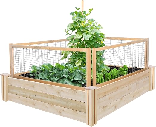 Greenes valla cedro recaudado jardín con critterguard sistema de ...