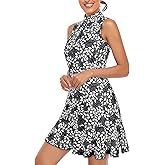 Cucuchy Womens Golf Tennis Dress Sleeveless Athletic Sports Workout Dresses