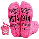 HAPPYPOP 51st Birthday Socks for Women Born in 1974