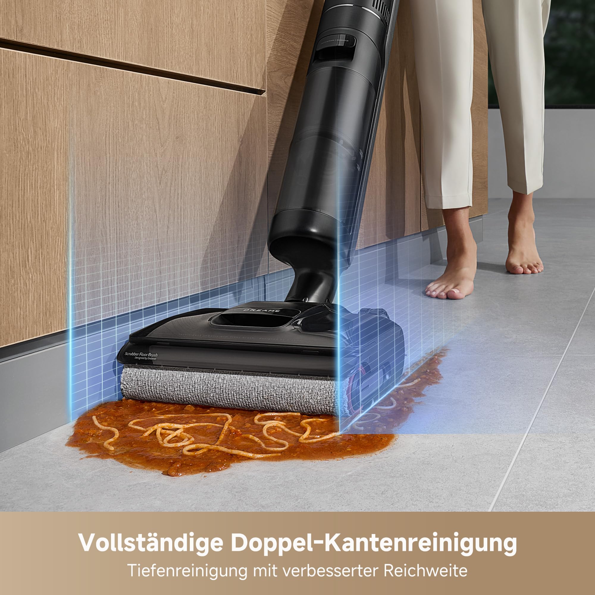 dreame H12 Pro FlexReach Nass- und Trockensauger, Flaches 180°-Design, Trocknung in 5 Minuten, 18.000 Pa Saugkraft, 90 °C Heißwäsche, Doppel-Kantenreinigung, Reinigung in 50 Minuten 7