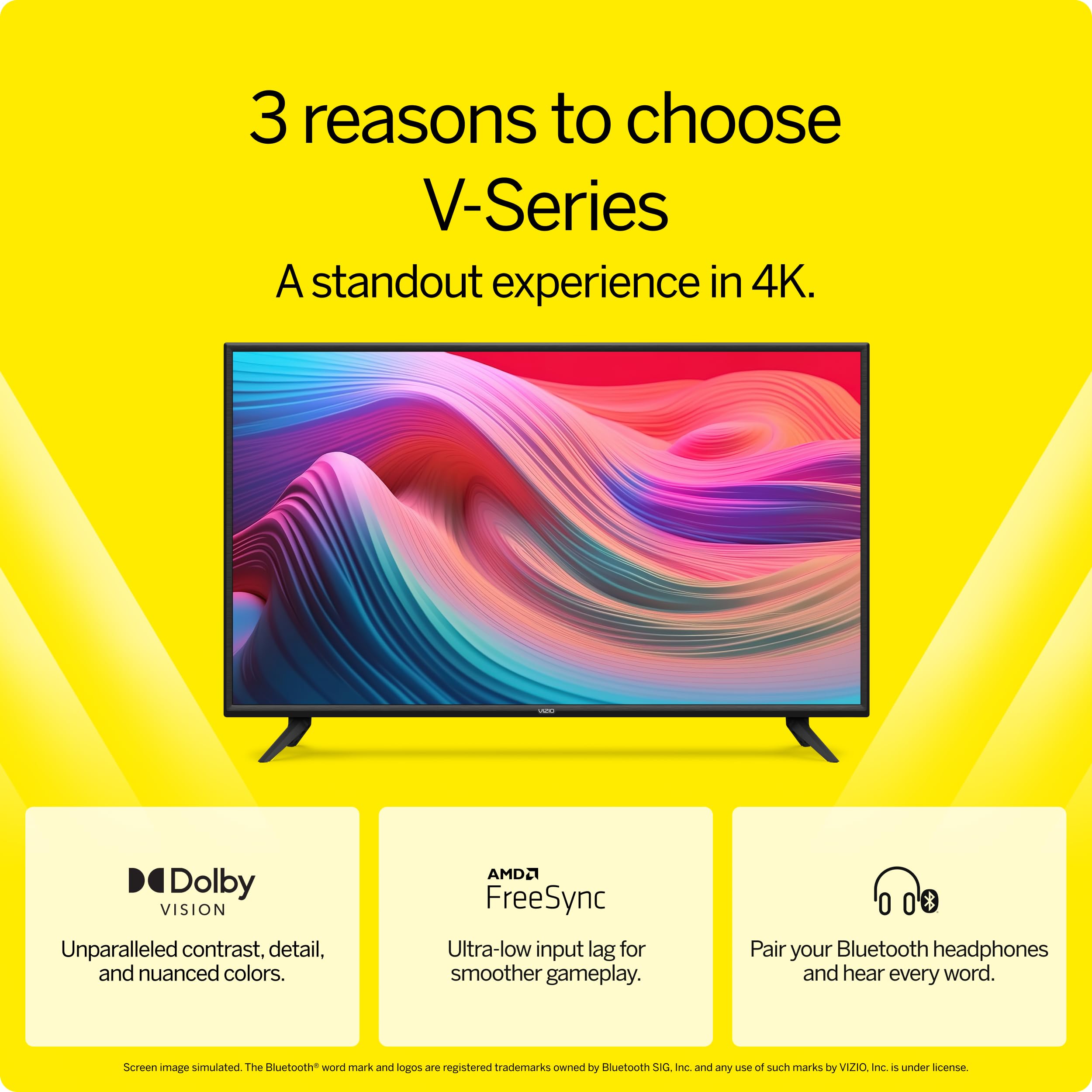 VIZIO 50-Inch V-Series 4K UHD LED Smart TV with Voice Remote, Dolby Vision, HDR10+, Alexa Compatibility, V505-J09, 2022 Model