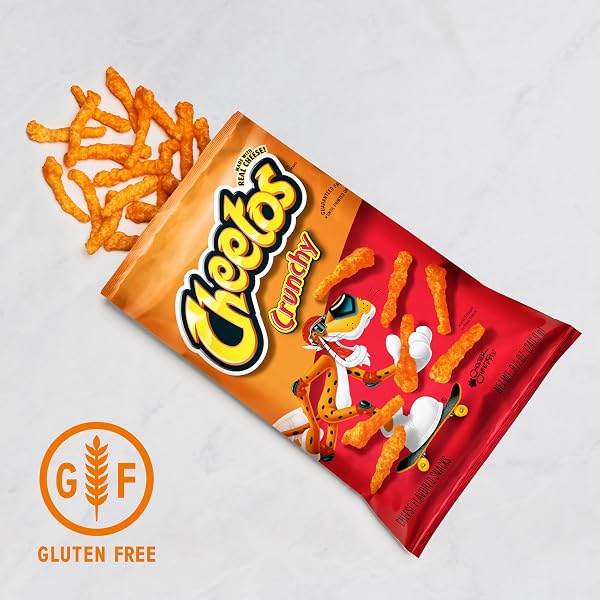 CHEETOS CRUNCHY CHEESE FLAVORED SNACKS, GLUTEN FREE, 1 OUNCE SINGLE SERVE BAGS (PACK OF 40)