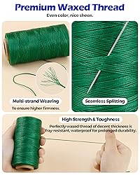 Leather Upholstery Sewing Waxed Thread: PLANTIONAL