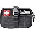 LIVANS Tactical EMT Admin Pouch, Rip-Away Molle IFAK Pouch Tear-Away First Aid Kit Medical Kit Bag Utility Tools Organizer Quick Release Design