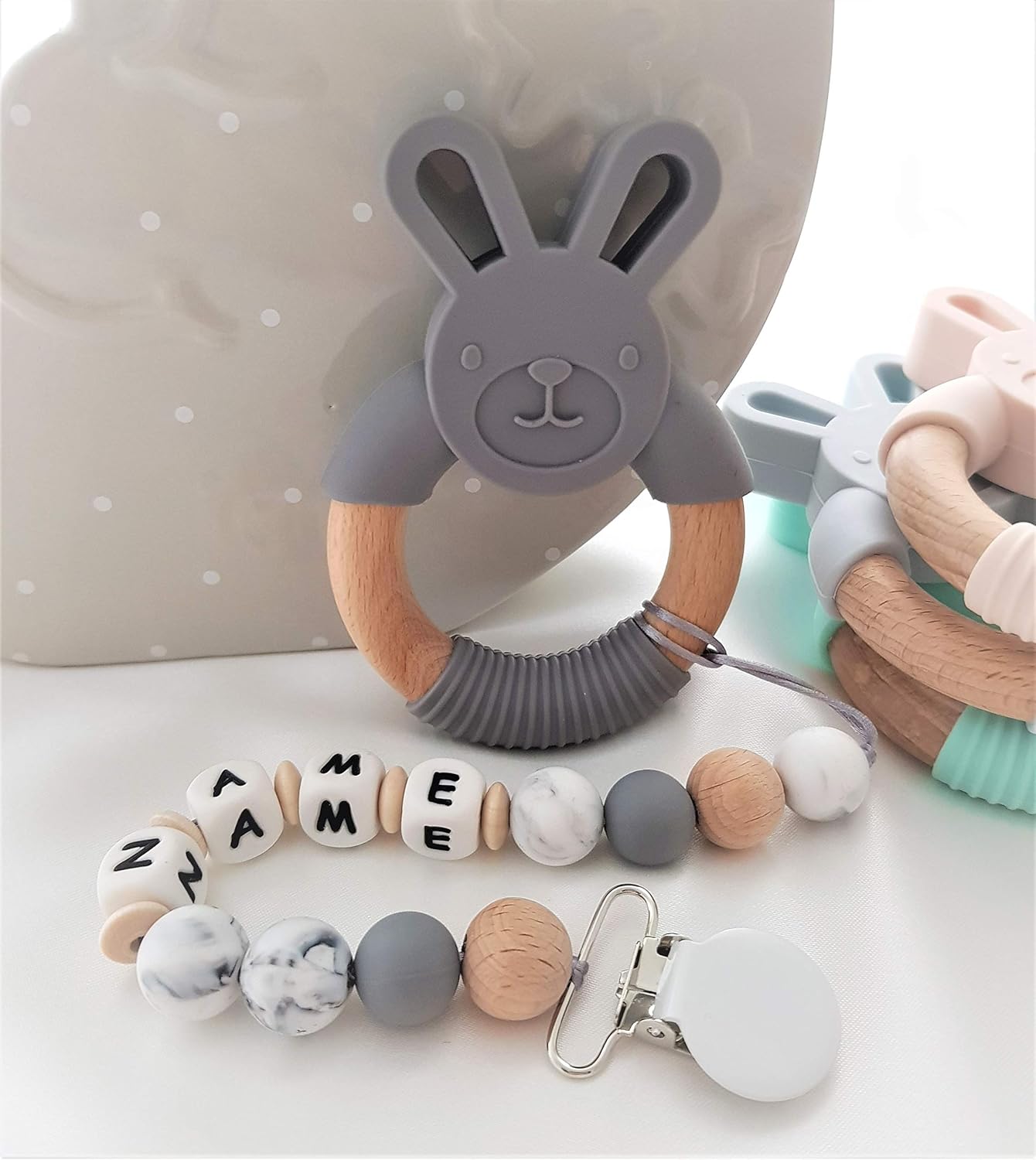 personalised baby teether