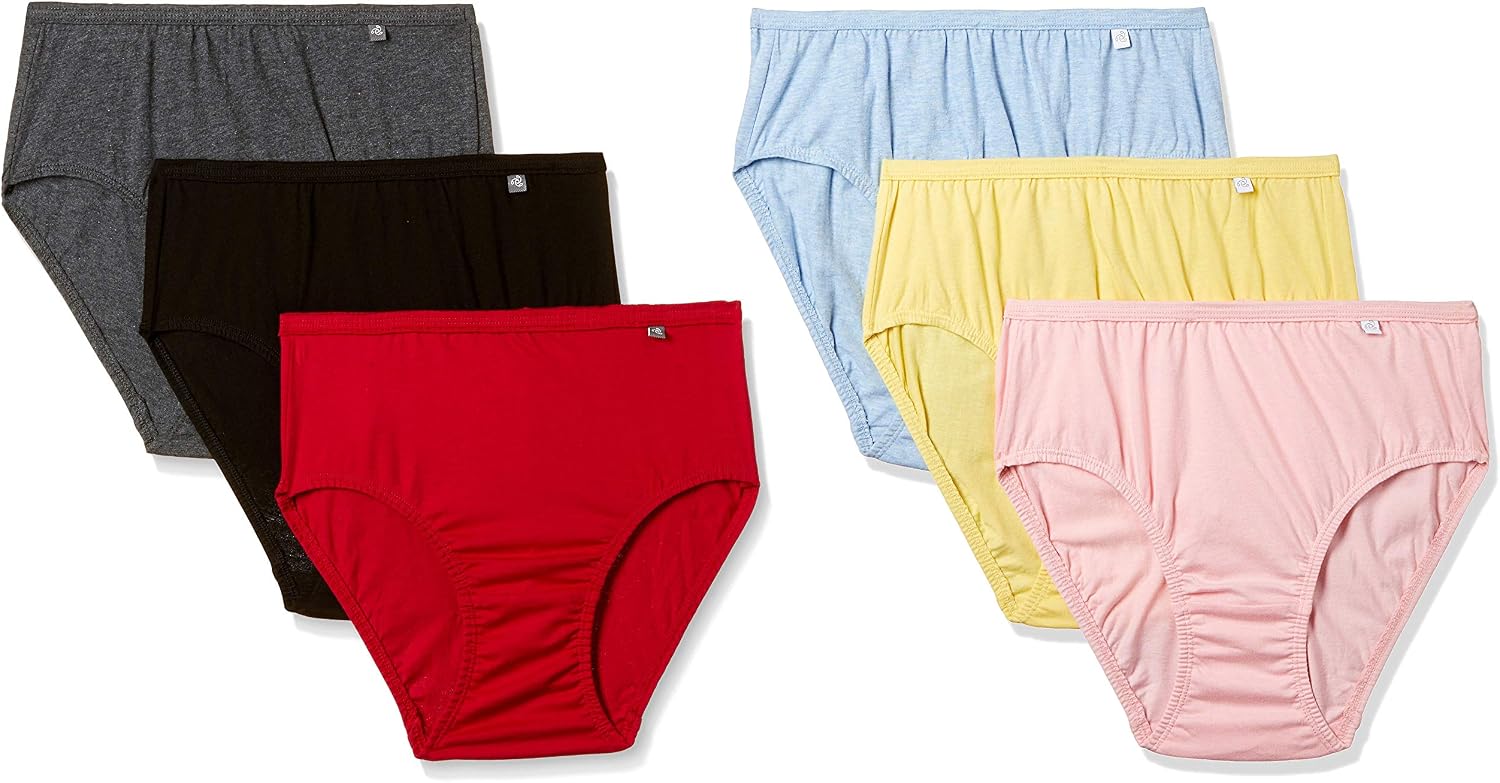 Buy Jockey Women's Cotton Hipster (Pack of 6) (Colors May Vary) (1406