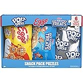 Spin Master Games, Snack Puzzles 6-Pack, 100 Pieces Each, Kids Puzzle, Eggo Waffles, Rice Krispies Treat & Pop Tarts, Prescho
