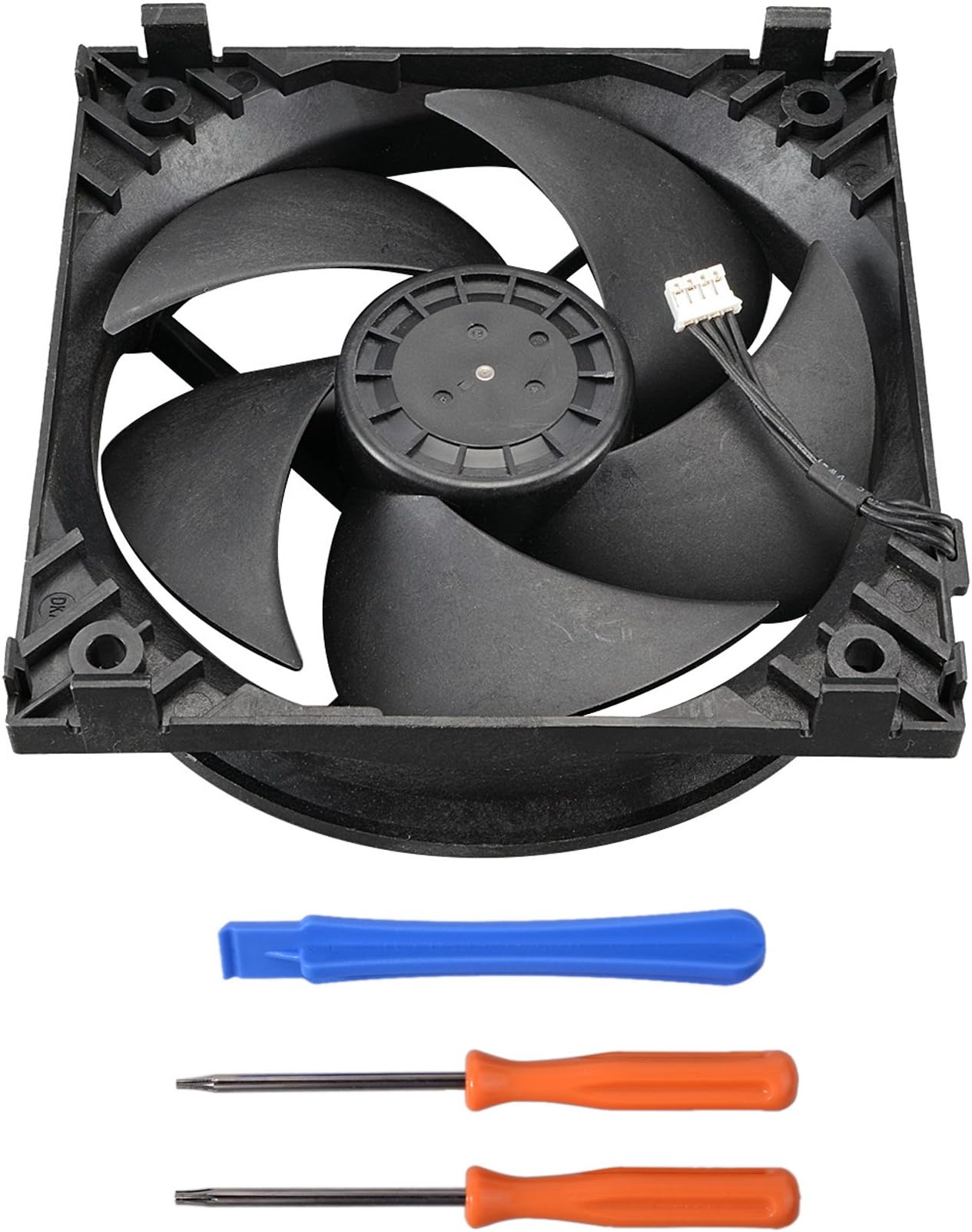 ACTMODZ Replacement 5 Blades 4 Pin Internal Cooling Fans Cooler Fan for Microsoft Xbox One Console PVA120G12R-P01 1540 Screwdriver Tools