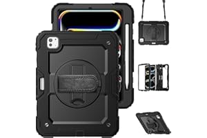 MOSISO Compatible with iPad Pro 11 inch Case 2024 5th Gen,Heavy Duty Shockproof Full Body Protective Cover for iPad Pro 11 in