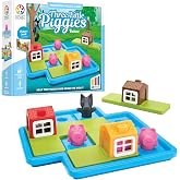SmartGames Three Little Piggies Deluxe &mdash; Award-Winning Preschool Puzzle Game with Storybook | 48 Challenges, 2 Play Modes | Builds Spatial Reasoning &amp; Logic | Ages 3&ndash;6