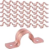 HoldRite 1/2 Inch Copper 2-Hole Strap, 50 Pack, Pipe Support, CPS05050