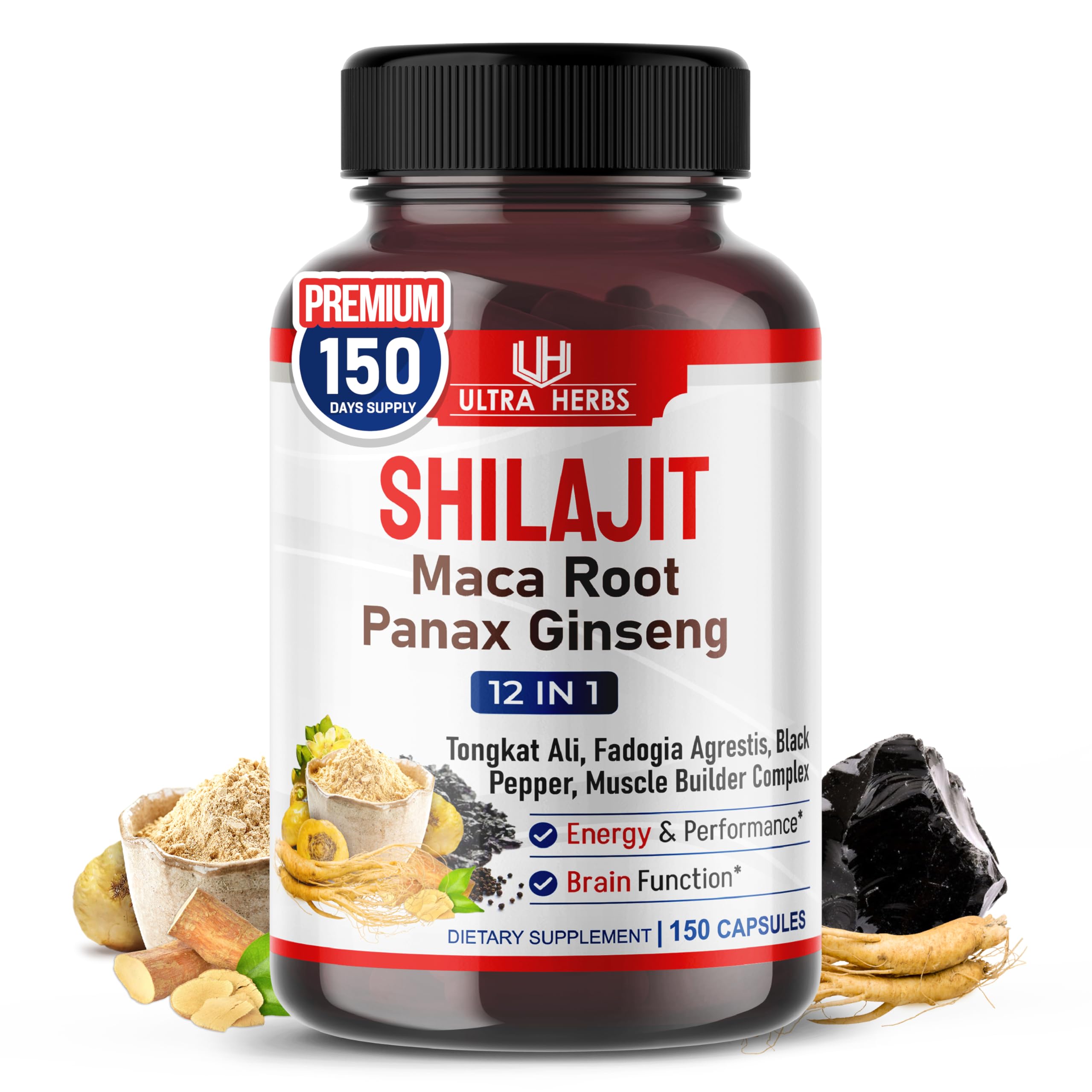 Shilajit Maca Root Panax Ginseng
