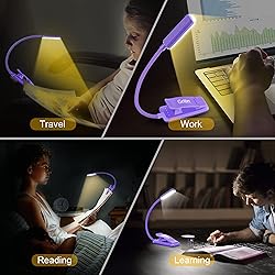 Gritin 9 LED Rechargeable Book Light for Reading in