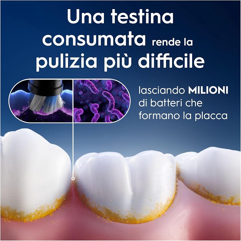 Testine di Ricambio iO Radiant White, Nere, 4 Ricambi