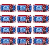 DIANN 12pcs DC 12V Relay Module 1 Channel Relay Board with Optocoupler Support High/Low Level Trigger