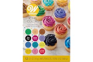 Wilton Icing, 12-Count Gel-Based Food Color, 0.5 Ounce (Pack of 12), Assorted