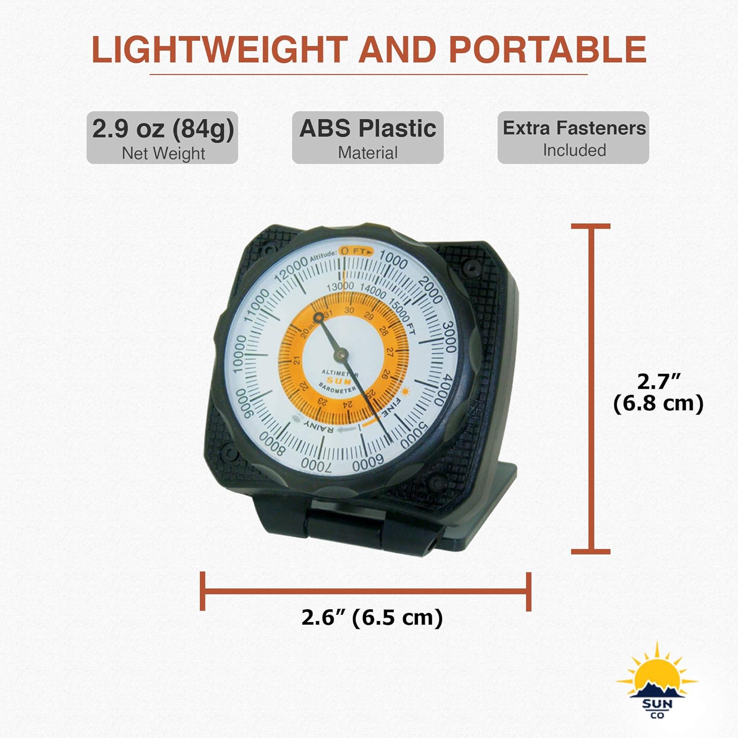 Sports & Outdoors Altimeter for Car and Truck Dashboard Altimeter and
