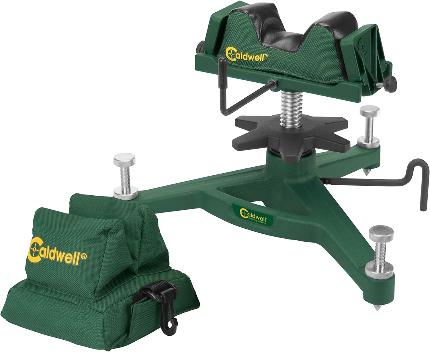 Caldwell The Rock Deluxe Front Rest Combo Adjustable Ambidextrous Rifle Shooting Rest for Outdoor Range : Sports & Outdoors