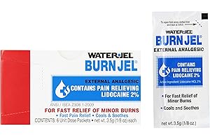 Water Jel 2421 Water-Jel Unit Dose Burn Gel, 3.5 gm Packet (Pack of 6)