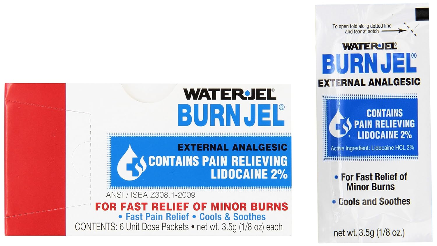Water Jel Waterjel 2421 Water-Jel Unit Dose Burn Gel, 3.5 gm Packet (Pack of 6): Industrial & Scientific
