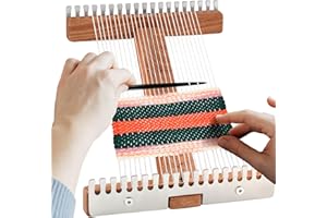 Savina Adjustable Tapestry Weaving Loom, Small Expandable 3.5in to 11.8in, Wooden Frame for Weaving Yarn, Art Projects, Ideal for Beginners & Advanced.