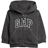 GAP Baby Boys' Playtime Favorites Logo Full Zip Hoodie Hooded Sweatshirt