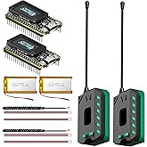 Heltec 2 Pack WiFi LoRa 32 V4 with OLED Display 27dBm ESP32-S3 SX1262 Complete Battery Casing Kit for Meshtastic IoT Arduino 