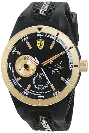 Scuderia Ferrari Analog Black Dial Mens Watch - 0830380