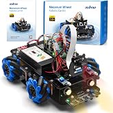 Omni-Directional Mecanum Wheel Robot Car Kit for Raspberry Pi 3/4/5 | STEM Remote Controlled DIY Coding Video Control