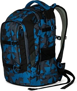 Satch pack Schulrucksack - ergonomisch, 30 Liter, Organisationstalent - Blue Triangle - Blau