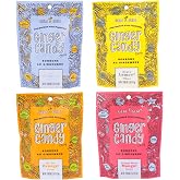 Gem Gem Ginger Candy Chewy Ginger Chews (Assorted Mix, 5.0oz, Pack of 4)