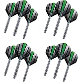RED DRAGON Hardcore Green Flash Design Flights and VRX Stems Combo Pack