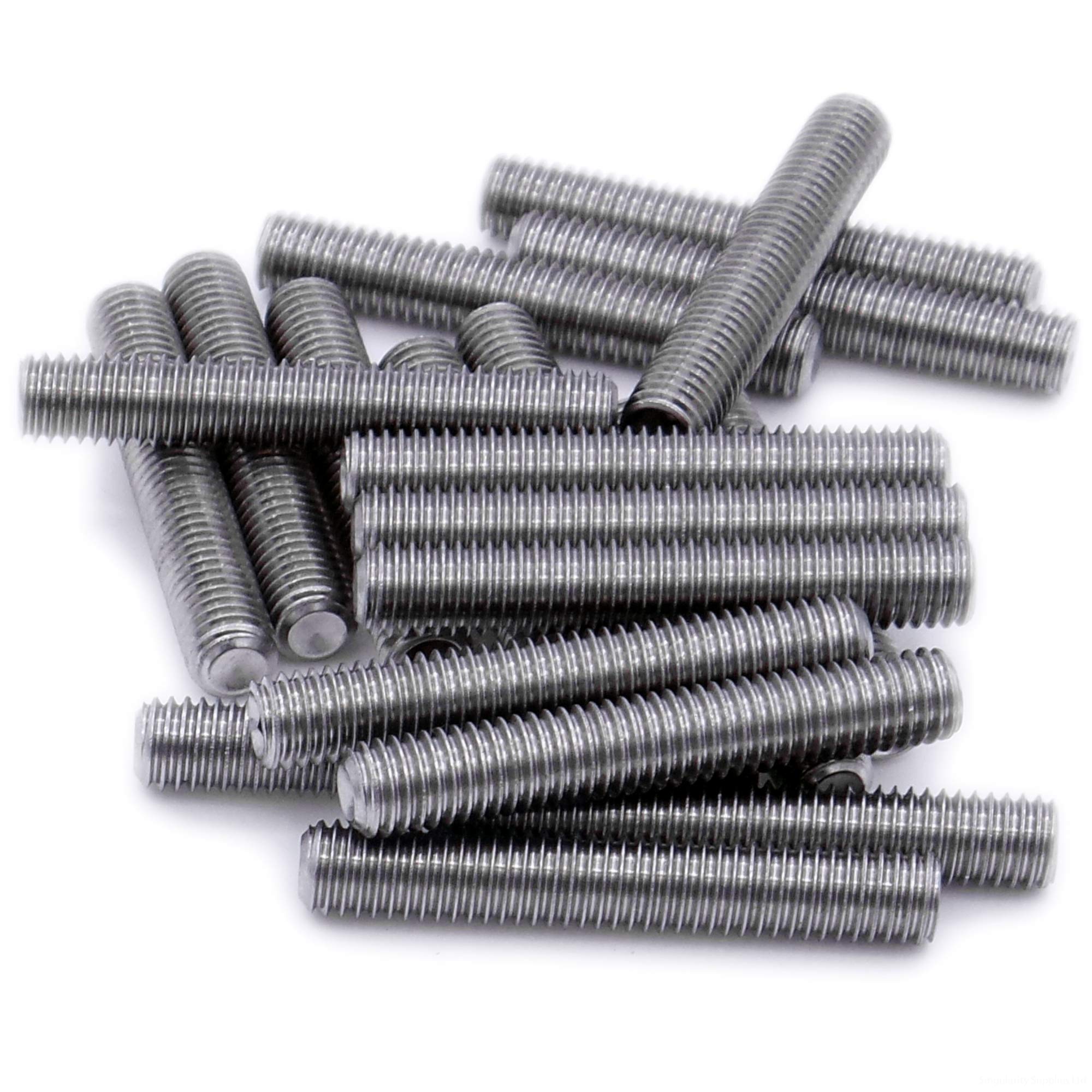 M3 (3mm x 14mm) Hex Socket Grub Screw (Cup Point) - Stainless Steel (A2) (Pack of 20)