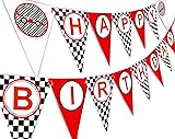 Race Car Birthday Banner Pennant