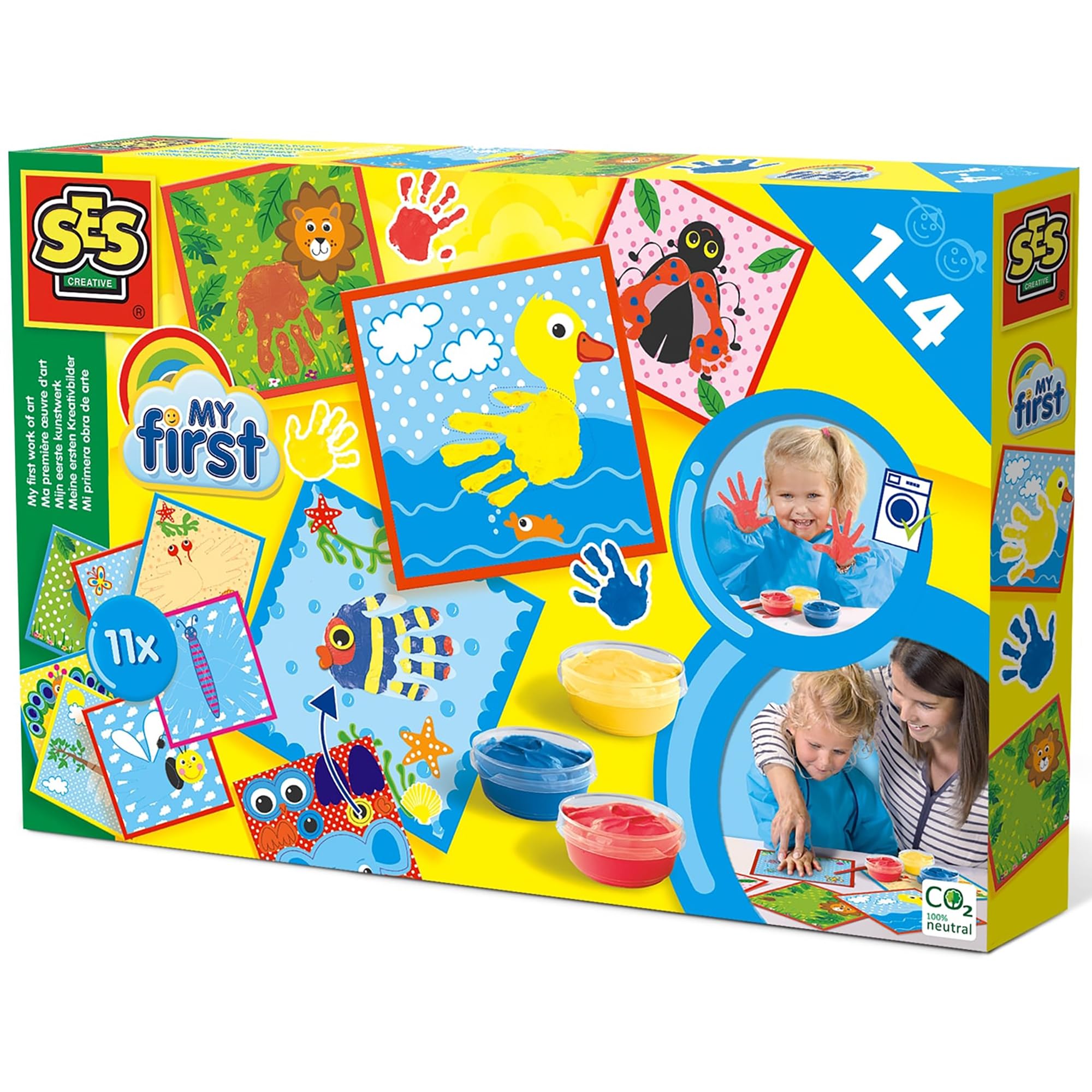 SES Creative 14419 first work of art, Mixed Colours,Small, Blue, Red, Yellow