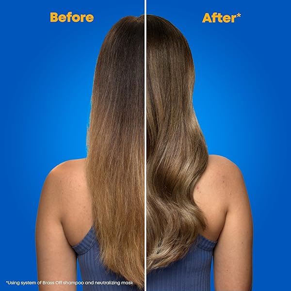 MATRIX BRASS OFF COLOR DEPOSITING NEUTRALIZATION HAIR MASK | REPAIRS & PROTECTS FRAGILE HAIR | FOR COLOR TREATED HAIR |NEUTRALIZES ORANGE TONES | COLOR DEPOSITING | PACKAGING MAY VARY | 6.8 FL. OZ.