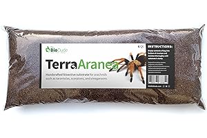 BIODUDE The Bio Dude Terra Aranea 6 quarts Bioactive Substrate for Tarantulas, Centipedes, Scorpions, Isopods and Millipedes Terrarium and Vivarium Habitat Bedding for invertebrates