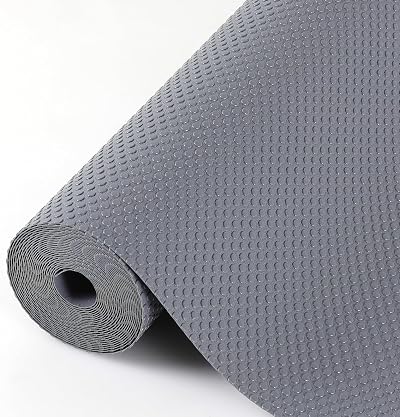Hersvin Drawer Liners 70cm x 500cm EVA Non-Slip Non-Adhesive Dark Gray Dot