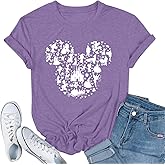 Women Magic Kingdom Castle Shirt Castle Fairy Graphic Tee Women Casual Vacation Holiday Short Sleeve Tee Top