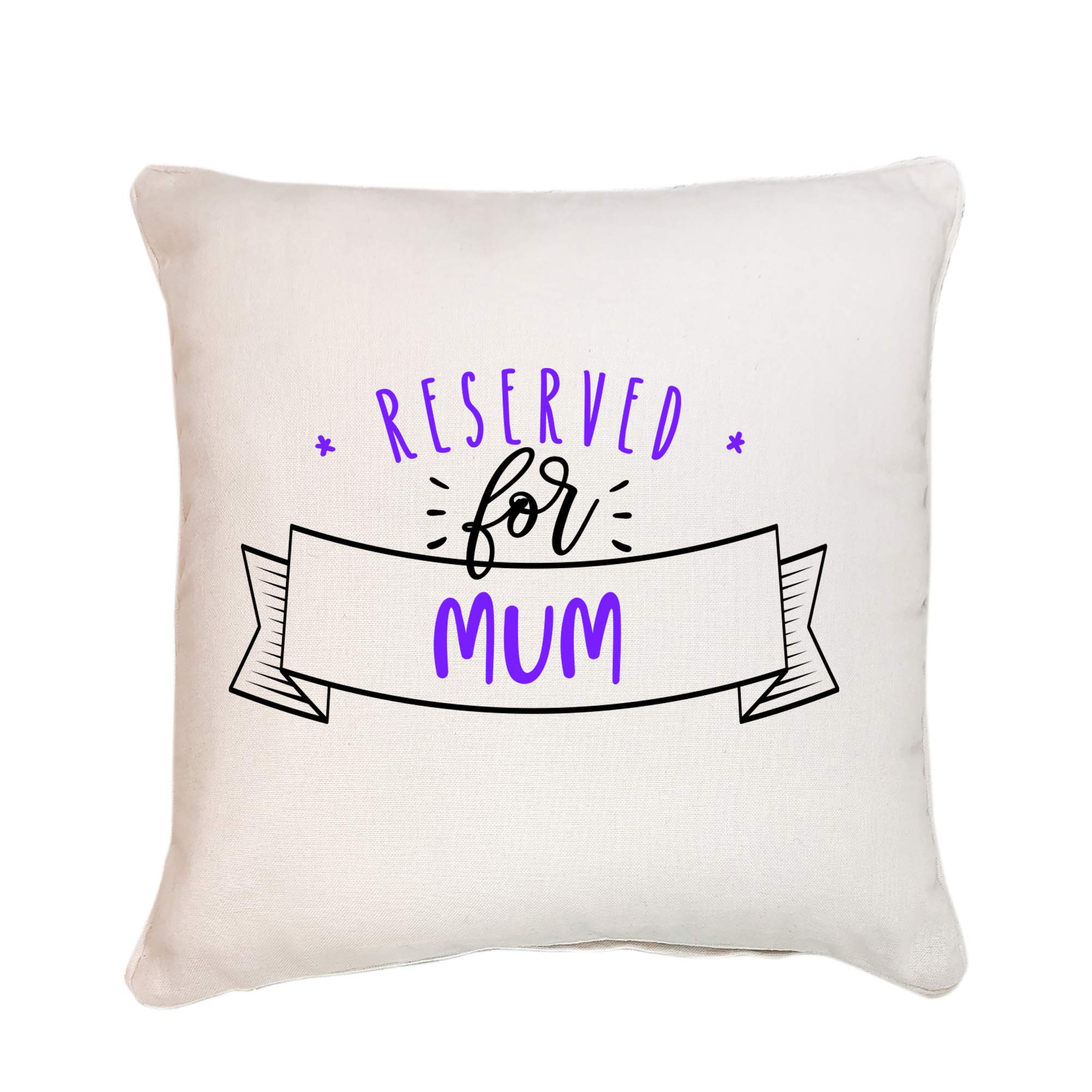 Pomchick Reserved For Mum Cushion Cover 40x40CM Gift For Her Mum Mummy Mother Grandma Grandparents Parents Christmas Mother's Day Birthday Present Square Pillow Case