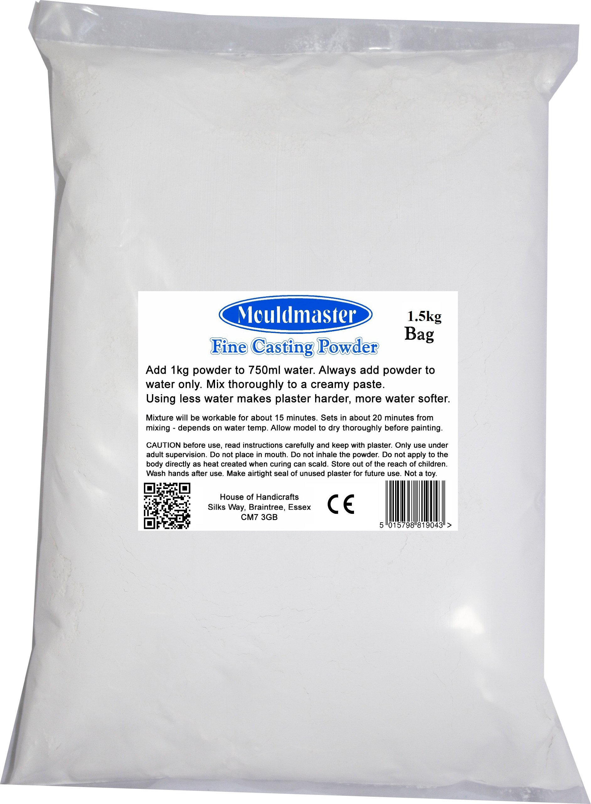 Mouldmaster 1.5 Kg Plaster of Paris, White