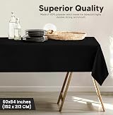 Utopia Kitchen Rectangle Tablecloth 152x213 cm Pack of 2 Black view 3