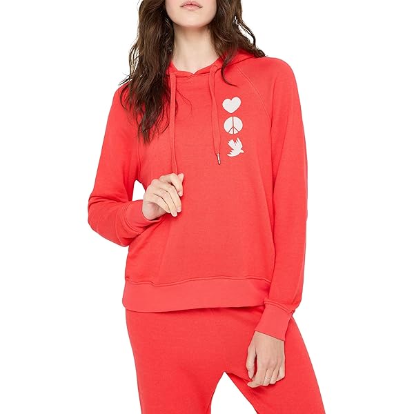 (取寄) スピリチュアル ギャングスター レディース ラブ ハート ハーパー クロップ パーカー Spiritual Gangster women Love Heart Harper Crop Hoodie Poppy Spiritual Gangster Women's Love Heart Harper Crop Hoodie, Poppy at