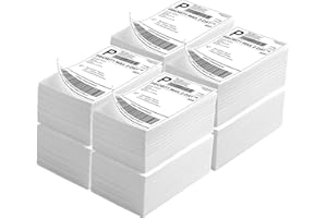 LuckyGuard Fanfold 4" x 6" Direct Thermal Labels 4000 Thermal Printer Paper 8 Stacks Shipping Labels