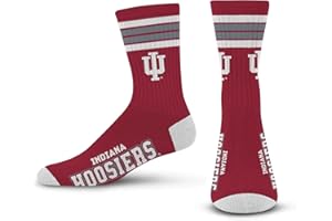 FOR BARE FEET FBF NCAA unisex-adult 4 Stripe Deuce Crew Ncaa