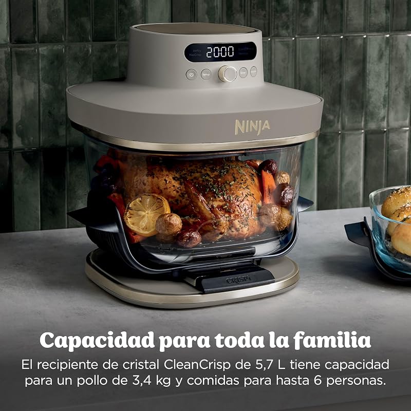 CRISPi PRO XL, Freidora de Aire con 2 Recipientes, Dorado Piedra